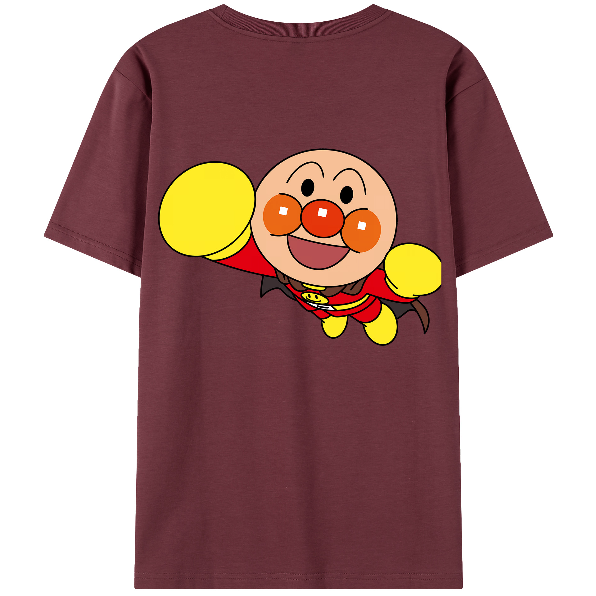 （画像用） アンパンマン Anpanman 綿100％半袖Tシャツ（背面プリント）